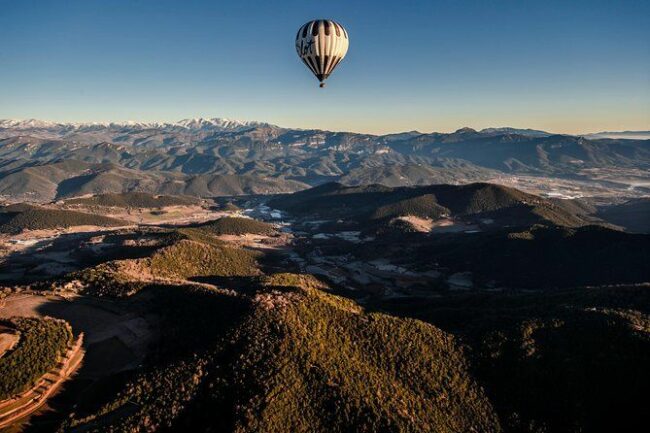 Viaje accesible en globo en la Garrotxa