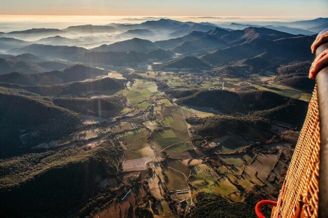 Viaje accesible en globo en la Garrotxa